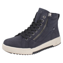(Blue, UK 4) Womens Rieker Zip Up Lace Ankle Boots W0164