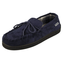 (Navy, UK 11) Mens Rosebank Moccasin Slippers - Ken-Mocc