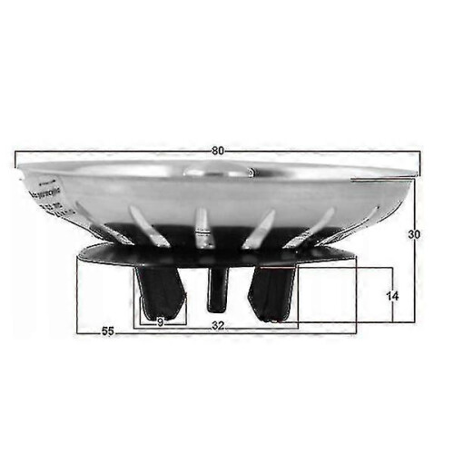 Silkorg / Bouchon d'évier compatible avec les éviers Ikea Atlant / Domsj-fl 2