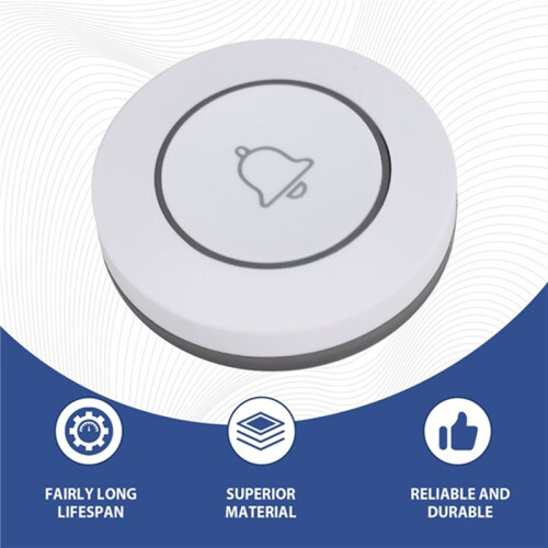 5PCS 433mhz Remote Control Doorbell Button SOS Panic Button Emergency Call Wireless Alarm for Elderly 1