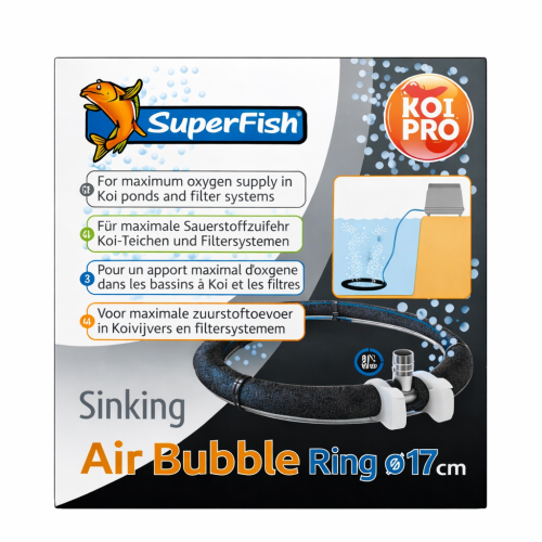SuperFish Superfish Sinking Air Bubble Ring Pond Aquarium Aeration Oxygen Diffuser 17cm