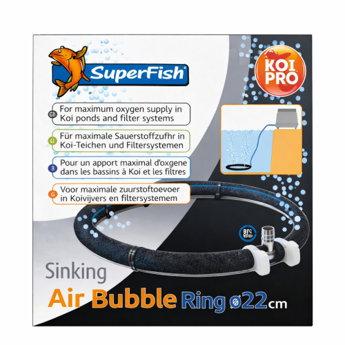 SuperFish Superfish Sinking Air Bubble Ring Pond Aquarium Aeration Oxygen Diffuser 22cm