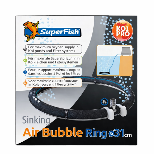 SuperFish Superfish Sinking Air Bubble Ring Pond Aquarium Aeration Oxygen Diffuser 31cm