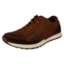 (Tan, UK 8) Men's Thomas Blunt Lace Up Shoes A2221