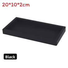 (Black,20x10x2cm)Arbeitsplatte Waschtisch Tablett Silikon Seifenspender Spüle Flaschen Schmuck Ring Grau