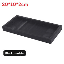 (Black Grey,20x10x2cm)Arbeitsplatte Waschtisch Tablett Silikon Seifenspender Spüle Flaschen Schmuck Ring Grau