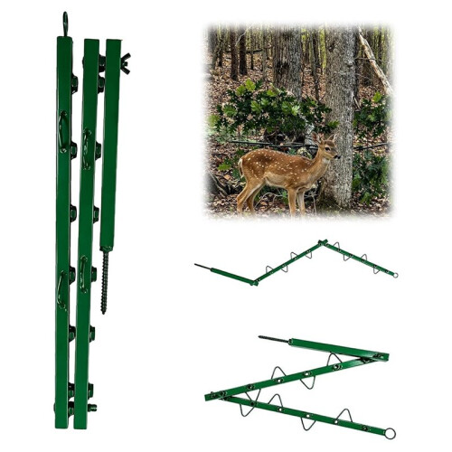 Hunting Concealment Branch Screening Stand,Portable Tree Stand Accessory, Adjustable Multi-Hook Camo Support for Hunting 1