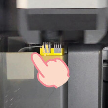 Escova de Bico para Limpador de Bico P1P P1S X1 X1C Escova de Silicone Montada em Esfregões Limpador de Cabeça de Impressão Limpeza