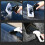 Cordless Window Vacuum Squeegee, Electric Cleaner with Multi-Purpose Bottle for Various Surfaces EU Plug 2