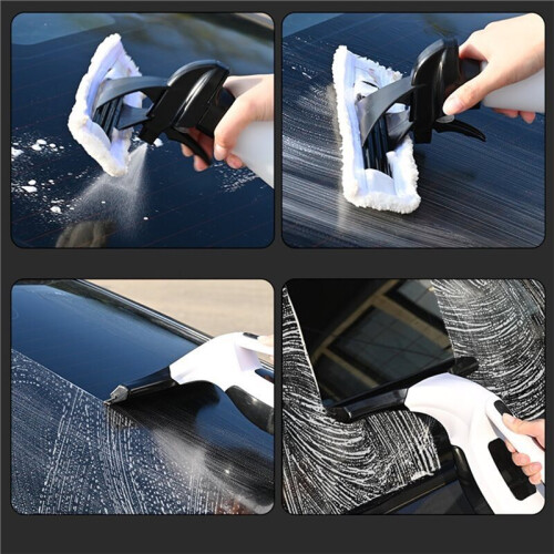 Cordless Window Vacuum Squeegee, Electric Cleaner with Multi-Purpose Bottle for Various Surfaces EU Plug 1