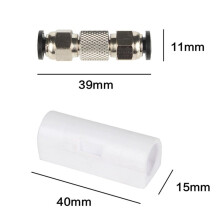 6X PTFE Tube Connector for X1 X1C X1E P1P P1S, Anti-Oxidation, Plug and