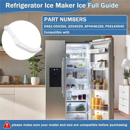 DA61-05435A Refrigerator Shut Off Level Arm Ice Maker Ice Full Guide for  Refrigerators 2