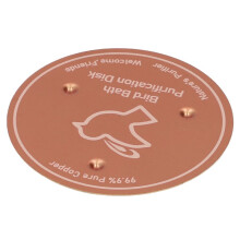 Bird Bath Copper Discs with Triple-Point Support Reinforced Design Universal Fit for Outdoor Birdbaths and Bowls