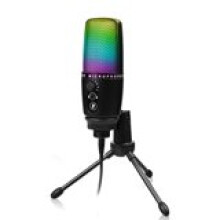 Kabelgebundenes Kondensatormikrofon mit Atemlicht, geeignet für Karaoke, Videochats, Audioaufnahmen und Laptop-Zubehör