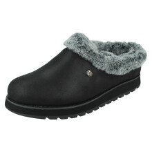 (Black, UK 4) Ladies Skechers Memory Foam Mule Slippers Keepsakes - Rem 31214