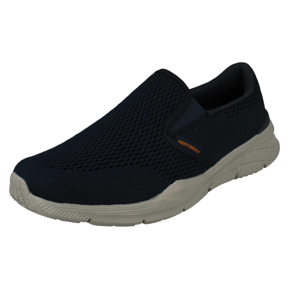 Skechers (Navy, Uk 10) Men's Slip On Shoe - Triple Play 23016