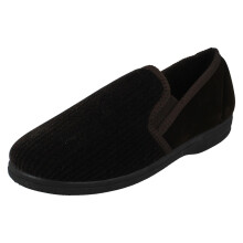 (Brown, UK 11) Mens Slippers Slip On Full Slipper - Levi
