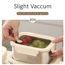 Cajón para Verduras de Acero Inoxidable con Cierre Hermético de Silicona de 360 para Conservar Alimentos en el Refrigerador. Caja para Verduras y