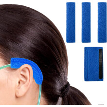 4Pcs Nasal Cannula Ear Cushions Oxygen Cannula Face Soft Cover for Oxygen Users to Help Relieve Ear Pain and Prevent Cheek Indentation Discomfort