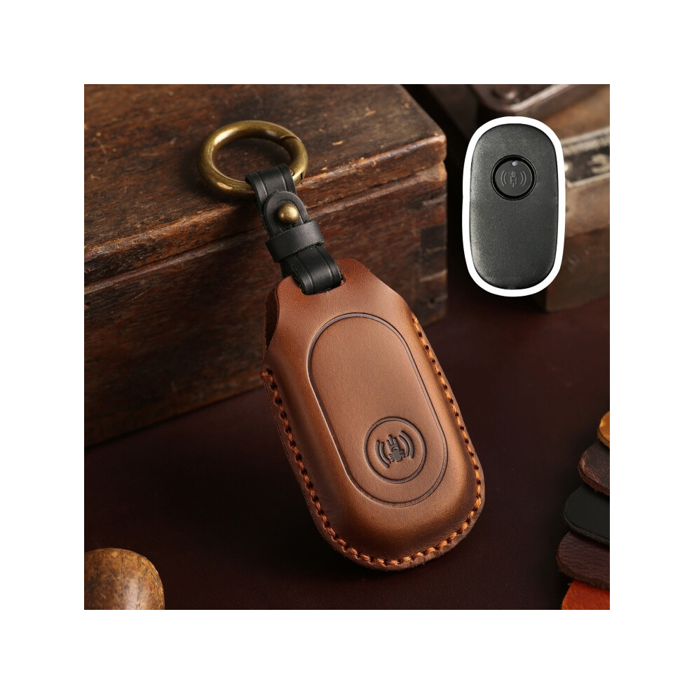 Protective Cover Compatible Sym Hallmo Motorcycle Compatible Remote Control Key (Brown) : Surprise Gift Brown 9072918035963