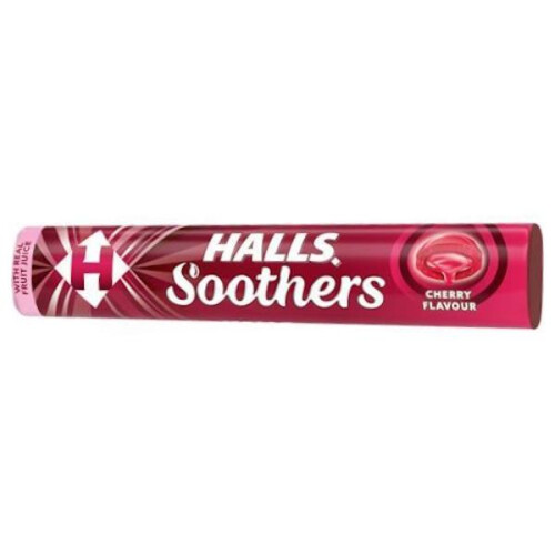 Halls 12 x Halls Soothers Cherry Flavour 45g