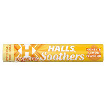6 x Halls Soothers Honey & Lemon Flavour 45g