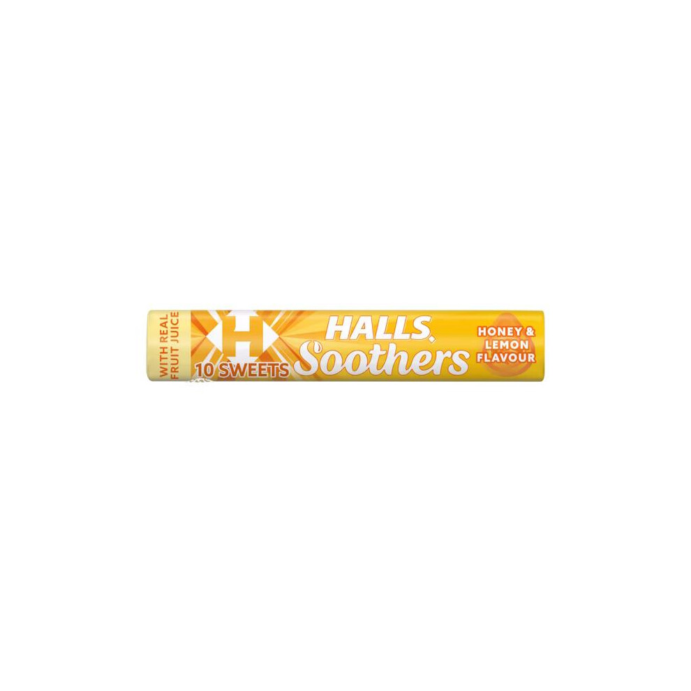 Halls 6 X Soothers Honey & Lemon Flavour 45G