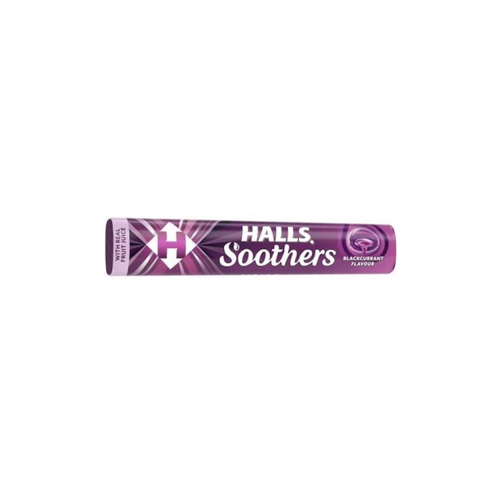 Halls 6 X Soothers Blackcurrant Flavour 45G