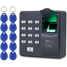 Digitale elektrische RFID-lezer Vingerscanner Code Biometrisch systeem Vingerafdrukherkenning Toegangscontrolesysteem X6 + 10 sleutelhangers