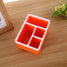 Bunte Kosmetikbox für den Schreibtisch, Schmuckkästchen, Aufbewahrungsbox für Fernbedienungen (Farbe: Orange) :orange Überraschungsgeschenk