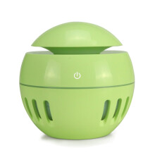 Wood Grain Usb Humidifier With Compatible Remote Control, Seven-Color Hollowed-Out Aromatherapy Lamp, And Alcohol Sprayer (Green) :HC0372I Surprise G