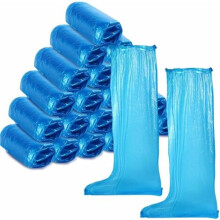 Disposable Shoe Covers Waterproof Long Plastic Over The Knee Shoe Covers 20 Pairs