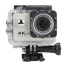 Wifi Waterproof Action Camera, Cycling 4K Camera, Ultra-Diving 60Pfs Camera Helmet, Bicycle Cam, Underwater Sports 1080P Camera (Silver Gray) :Si Sur