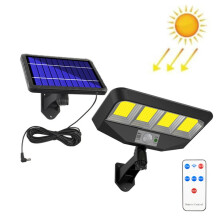 Tg-Ty081 Solar Wall Light With Human Body Induction, Outdoor Waterproof Garden Light With Compatible Remote Control, Model: 138Cob Split Type :13 Sur