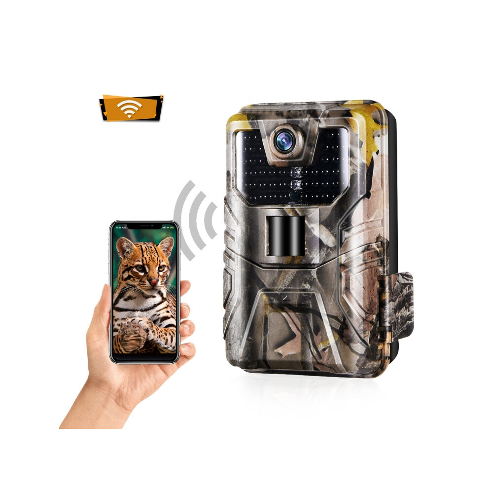 Wifi900Pro 4K Outdoor Tracking Hunting Camera: Remotely Control Via Mobile App To View Photos/Videos Anytime. :WiFi900Pro Surprise Gift