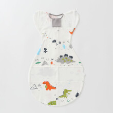 (Doodle Dinosaur,M)Saco de dormir de color liso con malla transpirable para dormir diario de verano infantil