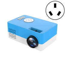 S261/J16 Home Mini High-Definition 1080P Portable Led Projector, Supports Tf Card/Av/Usb Flash Drive, Plug Specification: Australian Standard (Blue A
