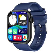 The Qx7 Is A 1.85-Inch Tft Screen Smartwatch That Supports Bluetooth Calling, Health Monitoring, And Over 100 Sports Modes (Blue/Black). :Blue Bl Sur