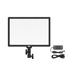 Pinshe P50 Luce di riempimento a pannello piatto a doppia temperatura di colore, 45 W Luce morbida compatibile con streaming live, fotografia e ripre