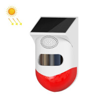 Allarme a infrarossi impermeabile per esterni, alimentato a energia solare, Specifiche: Modello autonomo: Regalo a sorpresa indipendente