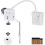 Touchless Automatic Toilet Flush Kit with 20" Sensor Range, Support Sensor Remote Control, Fits Most Toilets, Battery Operated 1