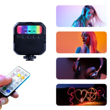 Mj88 3000-7000K+Rgb Luce colorata fluida Luce di riempimento bellezza Piccola luce fotografica a colori Striscia luminosa a LED tascabile compatibile