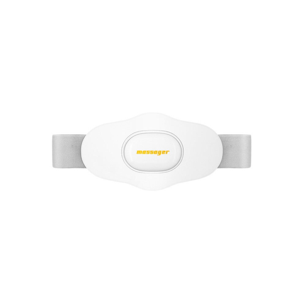 White Y2 Ems Pulse Heating Lumbar Massager With Multifunctional Voice Broadcast Massage Belt (White) Surprise Gift
