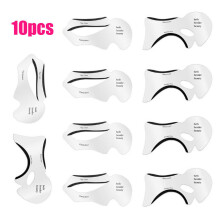 10pcs Eyeliner Stencil Beauty Template Shaper Makeup Tool Eyeshadow Smokey Beth