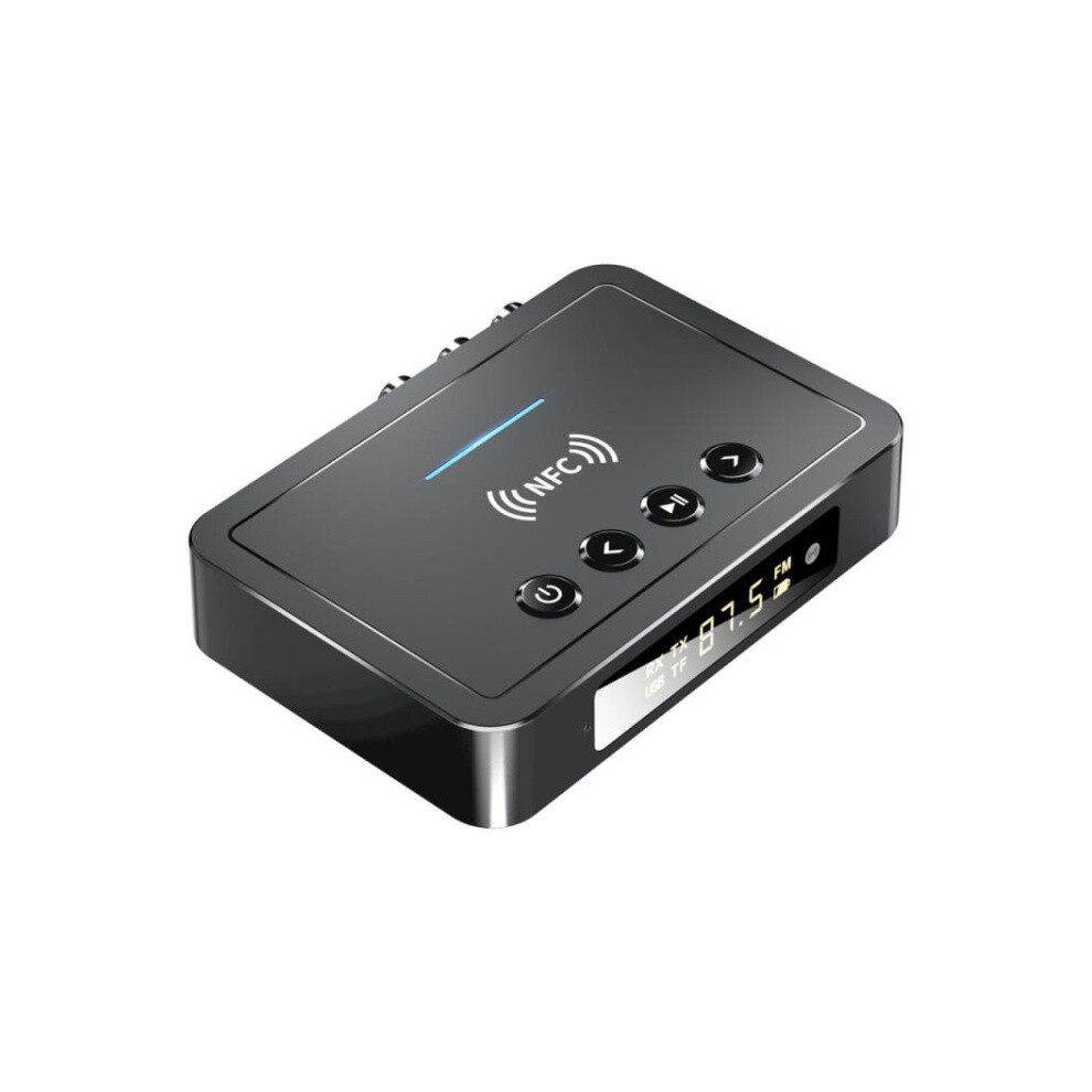 M6 Nfc Bluetooth 5.0 Receiver Transmitter Fm 3-In-1 Adapter (Color: ) :M6 Surprise Gift Black 9072918041773