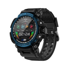 Lokmat Attack Pro Outdoor Sports Watch, 1.39-Inch, Bluetooth 5.1, Supports Bluetooth Calling/Heart Rate/Sleep/Blood Pressure Health Monitoring (Blue-