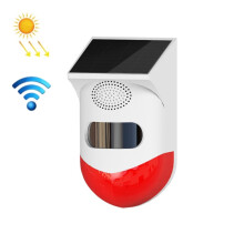 Allarme a infrarossi impermeabile per esterni, alimentato a energia solare, Specifiche: Modello wireless: Regalo a sorpresa wireless