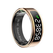 The R11 Size 9 Smart Ring Supports Heart Rate/Blood Oxygen/Sleep Monitoring/Multiple Sports Modes (Rose Gold). :rose gold Surprise Gift