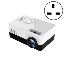 S261/J16 Mini draagbare LED-projector voor thuisgebruik met hoge resolutie (1080p), ondersteunt TF-kaart/AV/USB-flashdrive, stekkerspecificatie: Brit