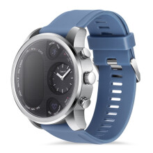T3 Smartwatch met dubbel display, compatibel met heren, IP68 waterdichte fitnessarmband, 15 dagen standby-tijd, zakelijke smartwatch en activiteitstr
